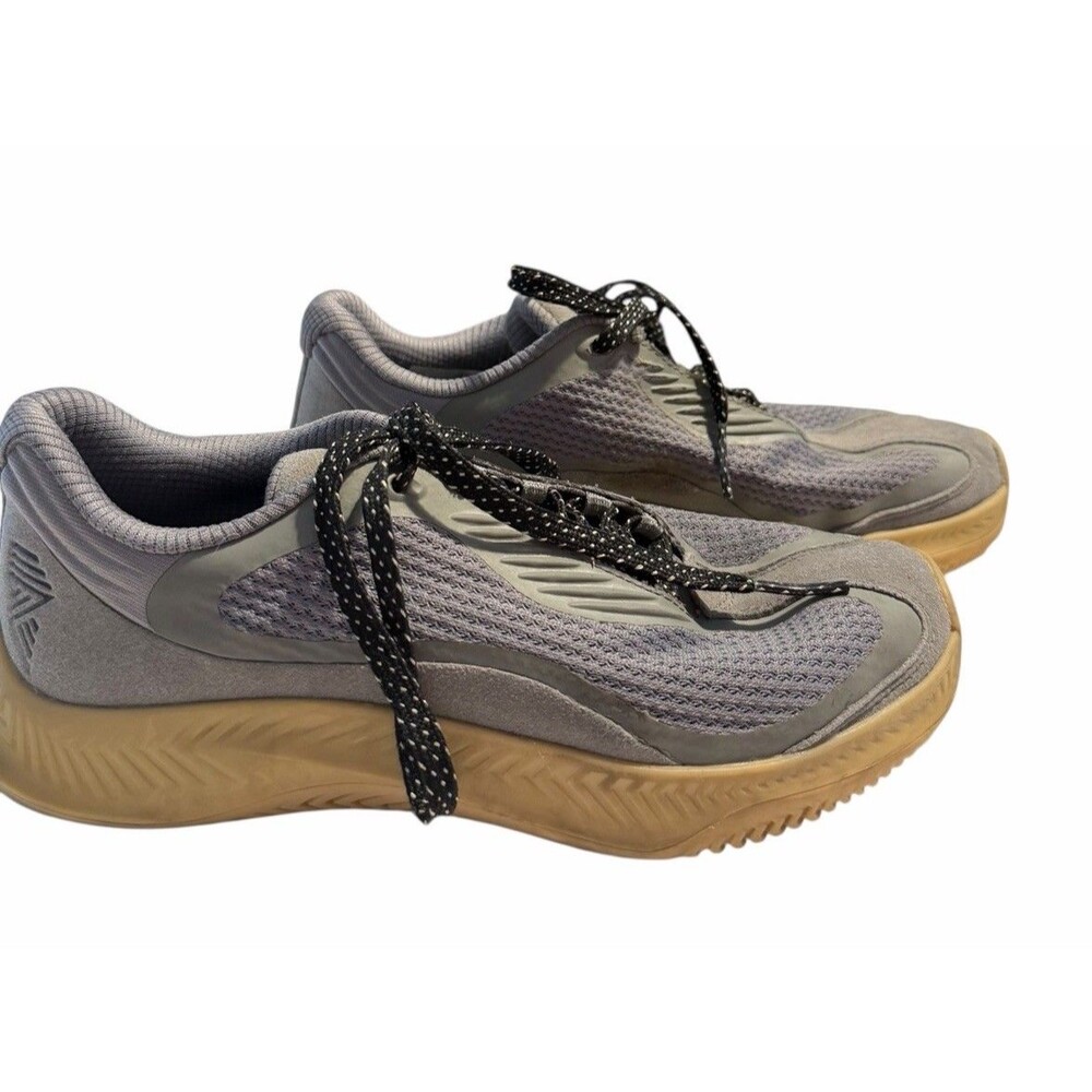 R.A.D One 0522 Sneakers Women's 6.5 Beige Suede Men’s 5 GYM Footwear Gray